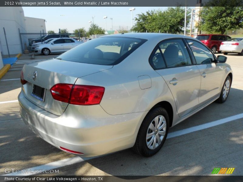 White Gold Metallic / Latte Macchiato 2012 Volkswagen Jetta S Sedan