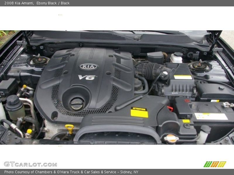Ebony Black / Black 2008 Kia Amanti