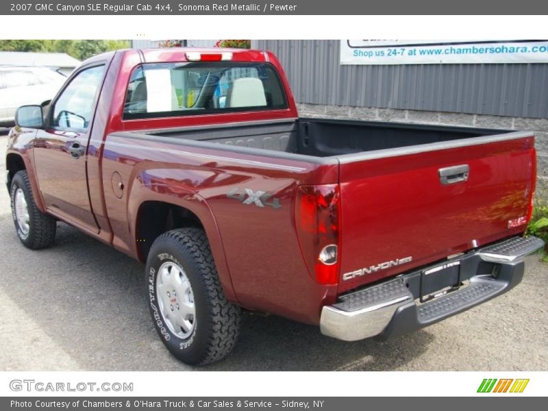 Sonoma Red Metallic / Pewter 2007 GMC Canyon SLE Regular Cab 4x4