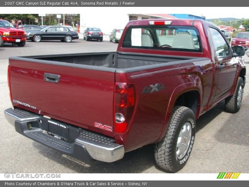 Sonoma Red Metallic / Pewter 2007 GMC Canyon SLE Regular Cab 4x4