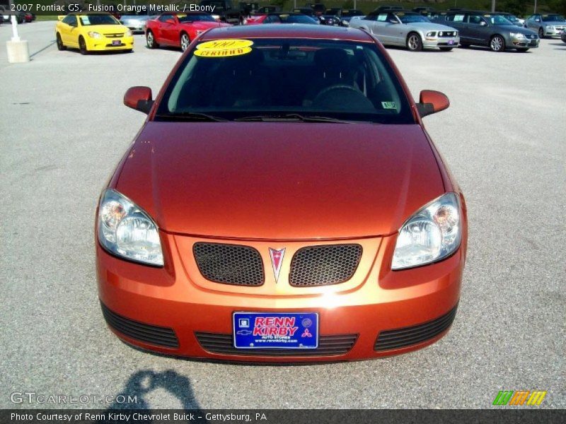 Fusion Orange Metallic / Ebony 2007 Pontiac G5