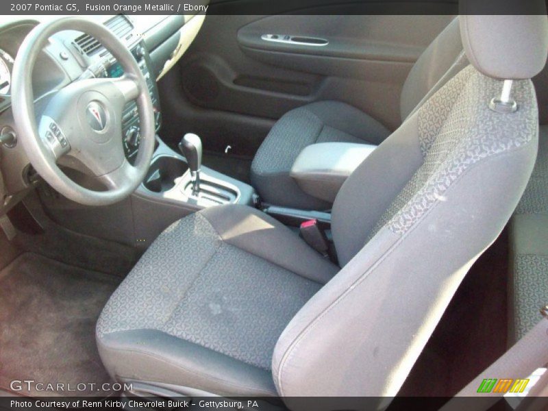 Fusion Orange Metallic / Ebony 2007 Pontiac G5