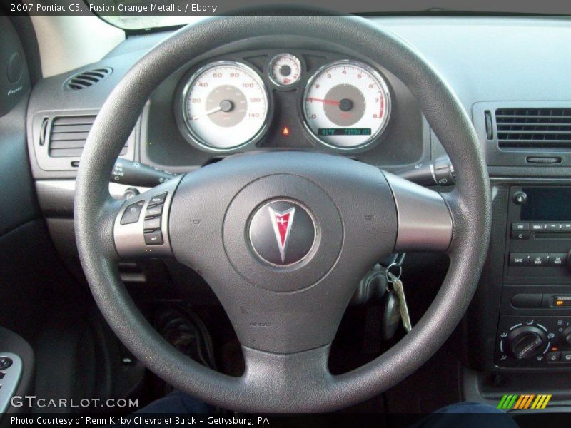 Fusion Orange Metallic / Ebony 2007 Pontiac G5