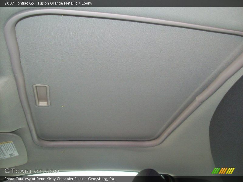Fusion Orange Metallic / Ebony 2007 Pontiac G5
