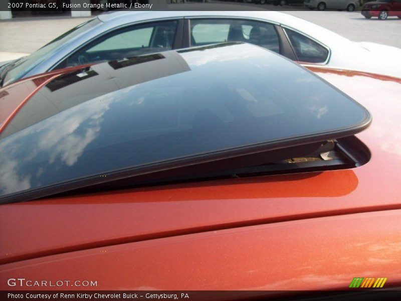 Fusion Orange Metallic / Ebony 2007 Pontiac G5