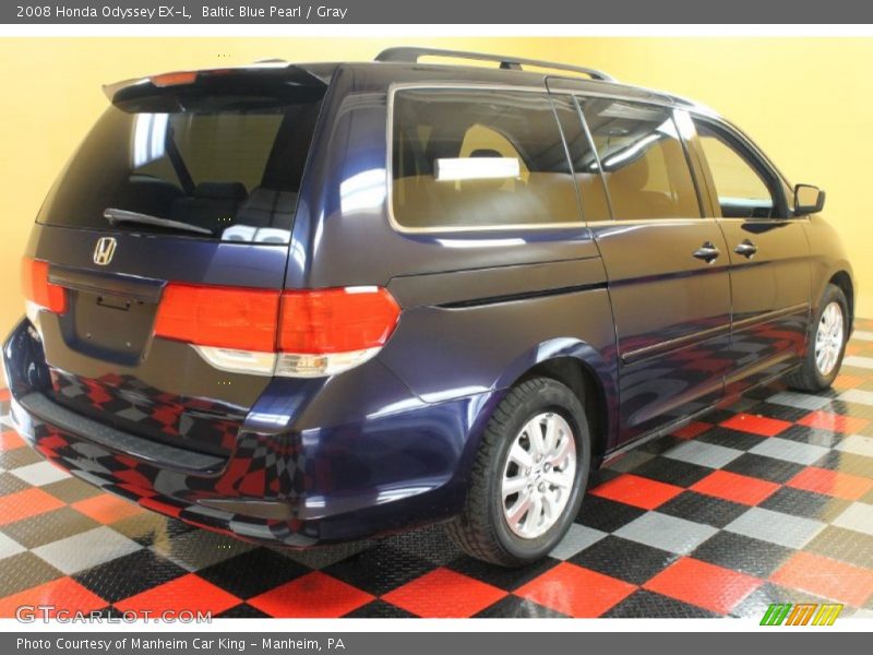 Baltic Blue Pearl / Gray 2008 Honda Odyssey EX-L