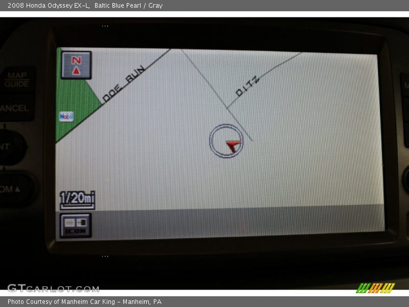 Baltic Blue Pearl / Gray 2008 Honda Odyssey EX-L