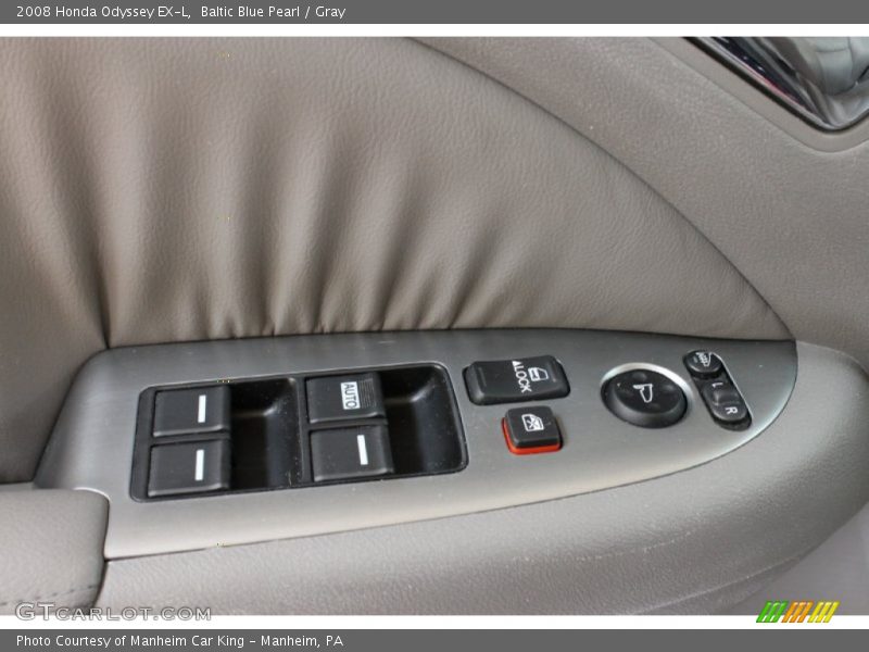 Baltic Blue Pearl / Gray 2008 Honda Odyssey EX-L