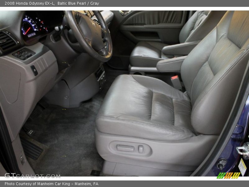 Baltic Blue Pearl / Gray 2008 Honda Odyssey EX-L