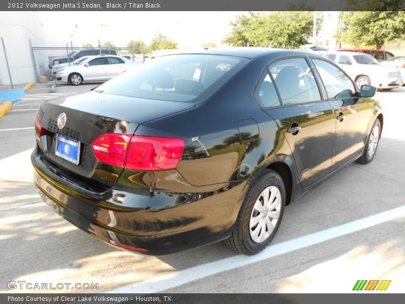 Black / Titan Black 2012 Volkswagen Jetta S Sedan