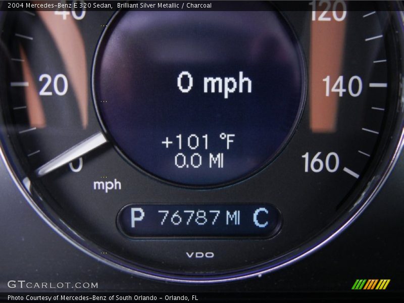 Brilliant Silver Metallic / Charcoal 2004 Mercedes-Benz E 320 Sedan