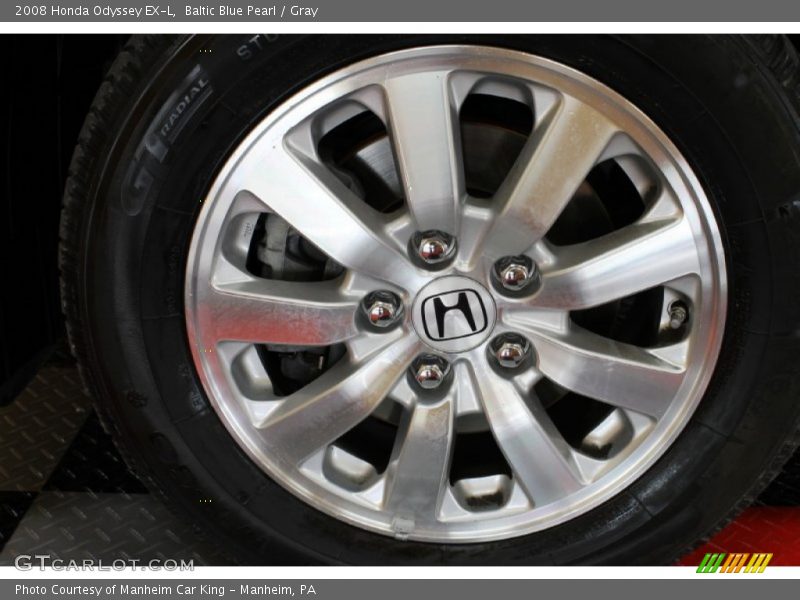 Baltic Blue Pearl / Gray 2008 Honda Odyssey EX-L