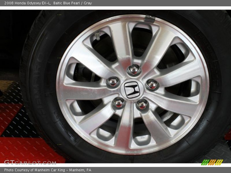 Baltic Blue Pearl / Gray 2008 Honda Odyssey EX-L