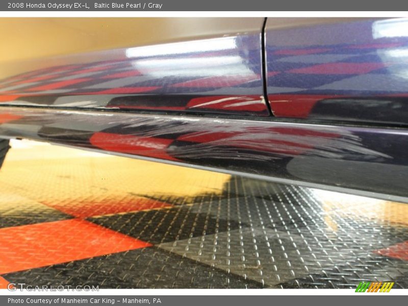 Baltic Blue Pearl / Gray 2008 Honda Odyssey EX-L