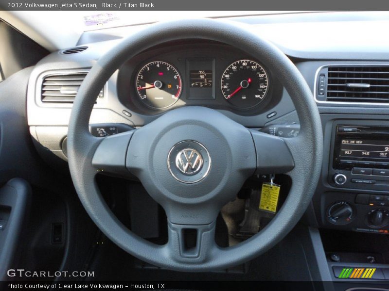 Black / Titan Black 2012 Volkswagen Jetta S Sedan