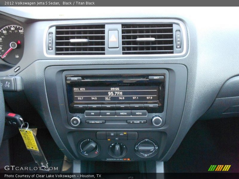 Black / Titan Black 2012 Volkswagen Jetta S Sedan