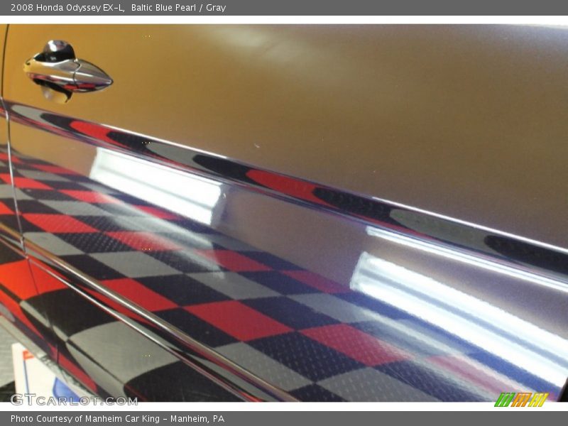 Baltic Blue Pearl / Gray 2008 Honda Odyssey EX-L