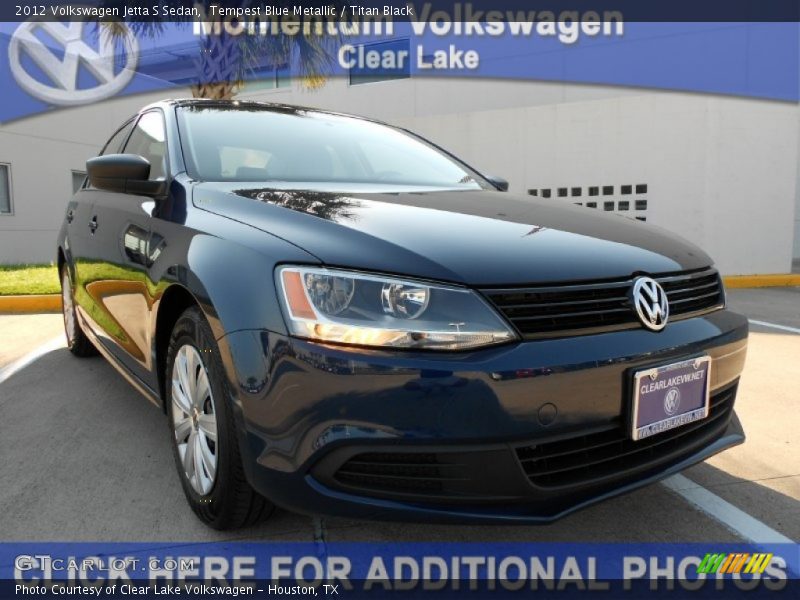 Tempest Blue Metallic / Titan Black 2012 Volkswagen Jetta S Sedan