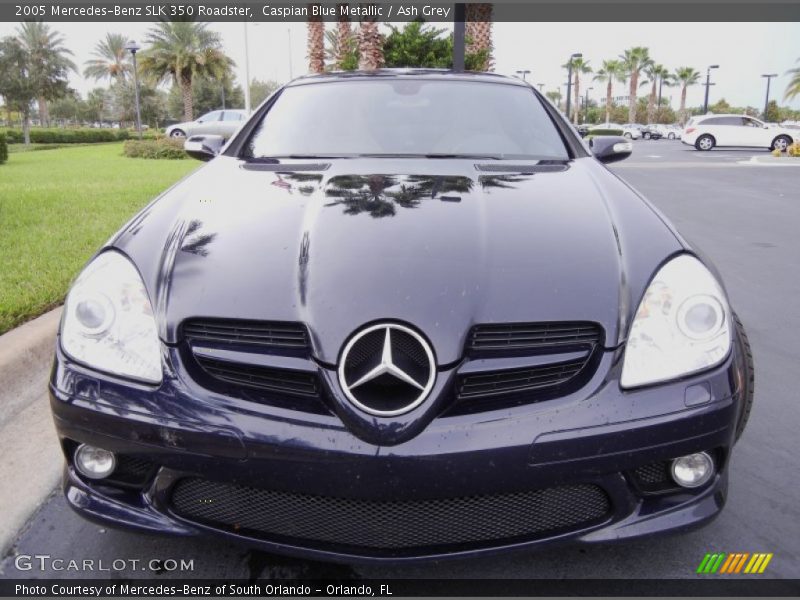 Caspian Blue Metallic / Ash Grey 2005 Mercedes-Benz SLK 350 Roadster