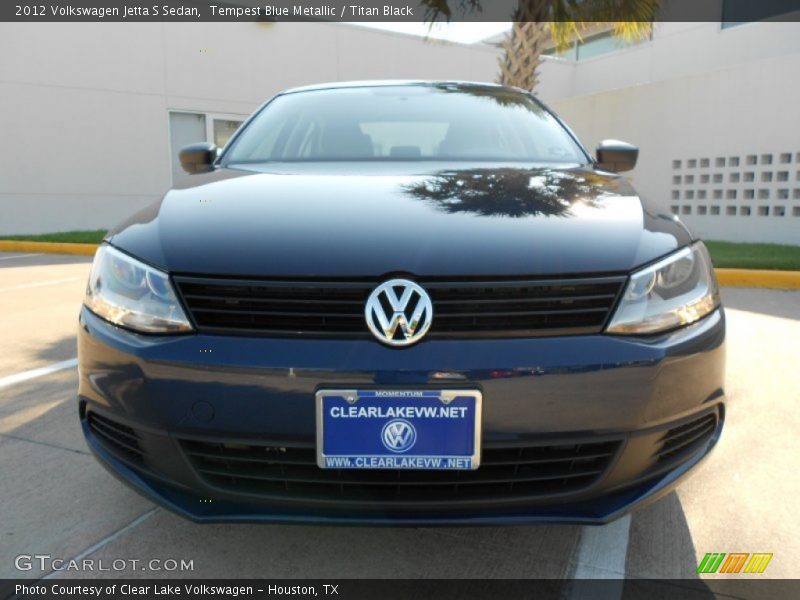 Tempest Blue Metallic / Titan Black 2012 Volkswagen Jetta S Sedan