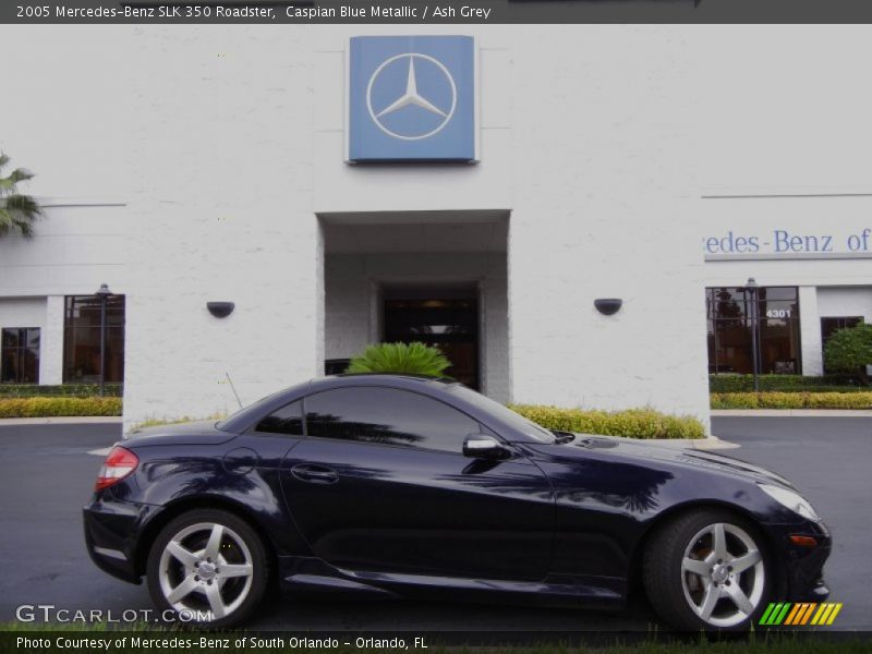 Caspian Blue Metallic / Ash Grey 2005 Mercedes-Benz SLK 350 Roadster