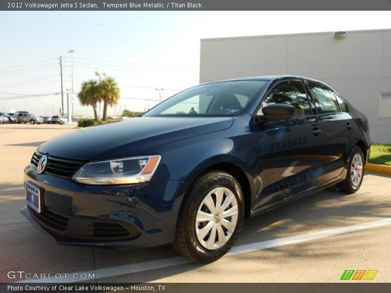 Tempest Blue Metallic / Titan Black 2012 Volkswagen Jetta S Sedan
