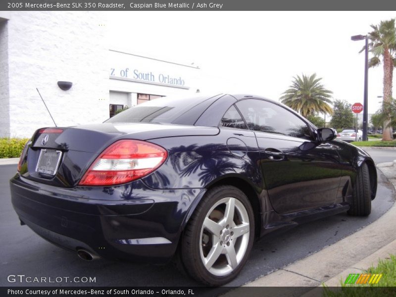 Caspian Blue Metallic / Ash Grey 2005 Mercedes-Benz SLK 350 Roadster