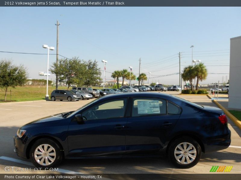 Tempest Blue Metallic / Titan Black 2012 Volkswagen Jetta S Sedan