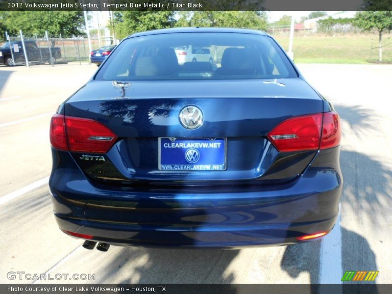 Tempest Blue Metallic / Titan Black 2012 Volkswagen Jetta S Sedan