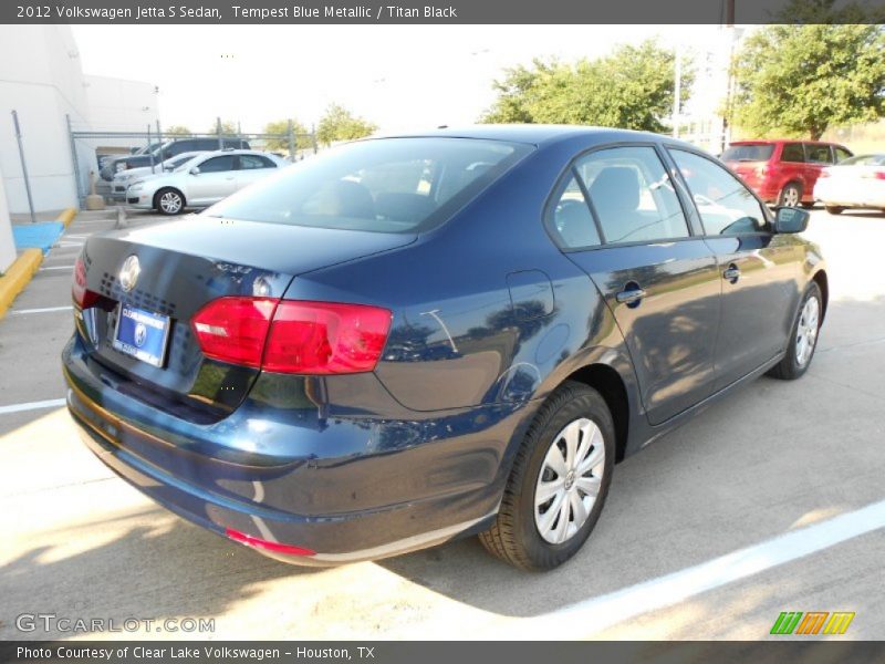 Tempest Blue Metallic / Titan Black 2012 Volkswagen Jetta S Sedan