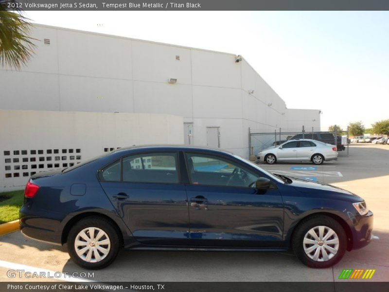 Tempest Blue Metallic / Titan Black 2012 Volkswagen Jetta S Sedan