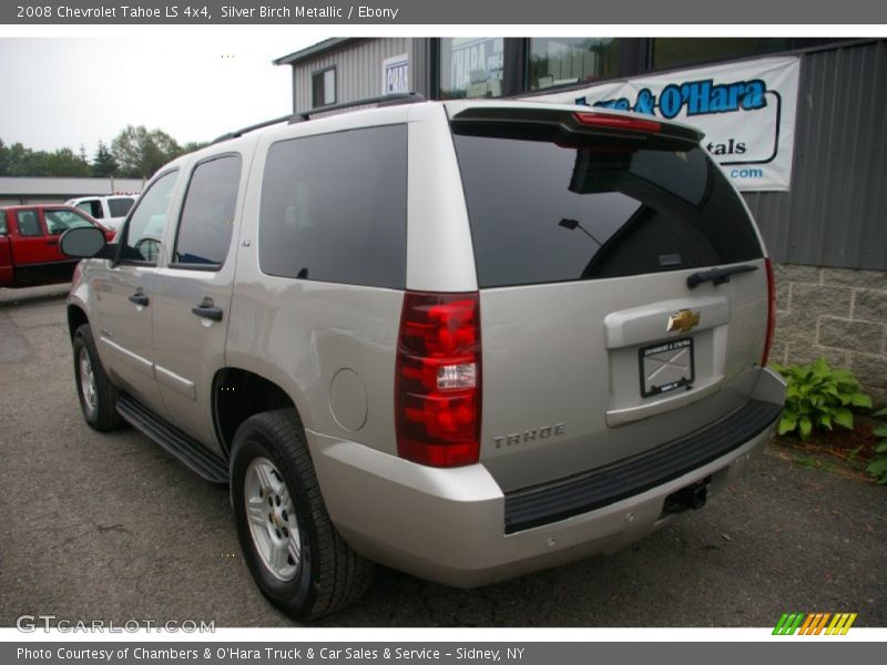 Silver Birch Metallic / Ebony 2008 Chevrolet Tahoe LS 4x4
