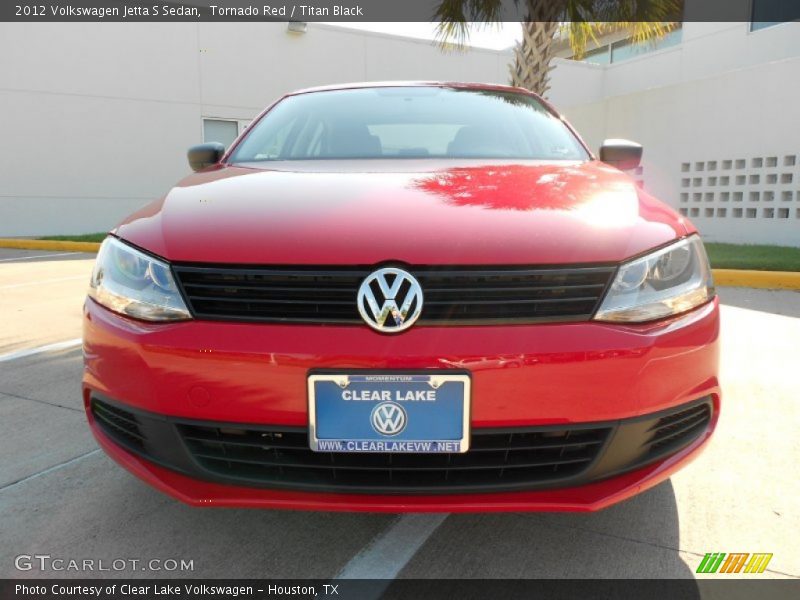 Tornado Red / Titan Black 2012 Volkswagen Jetta S Sedan