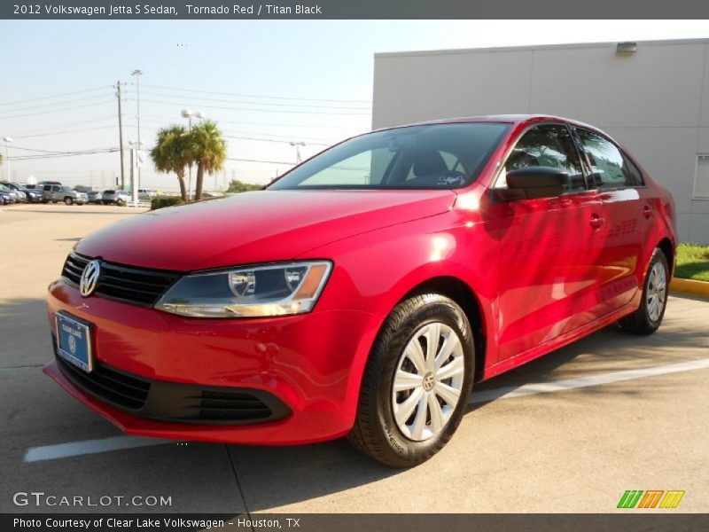 Tornado Red / Titan Black 2012 Volkswagen Jetta S Sedan