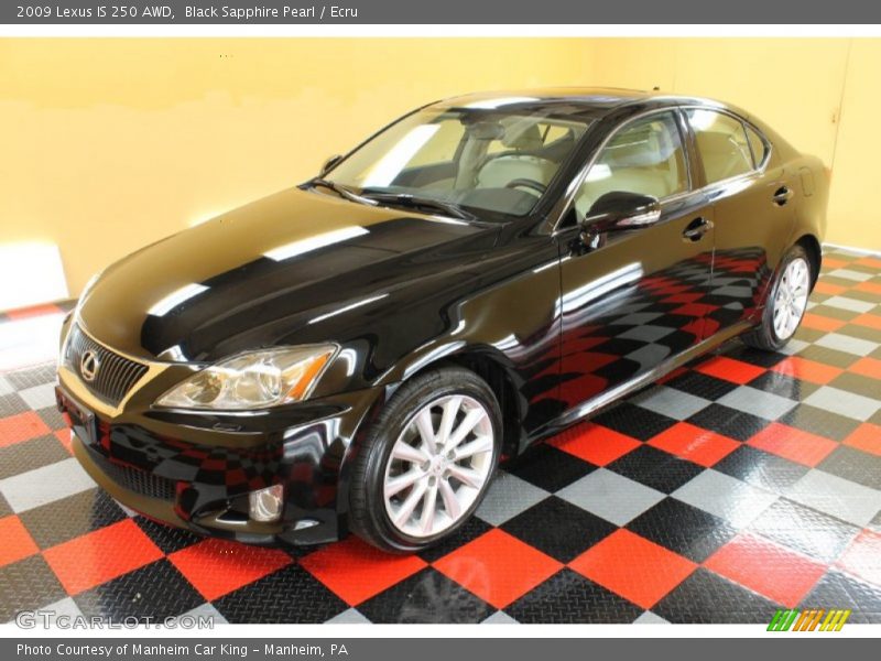 Black Sapphire Pearl / Ecru 2009 Lexus IS 250 AWD
