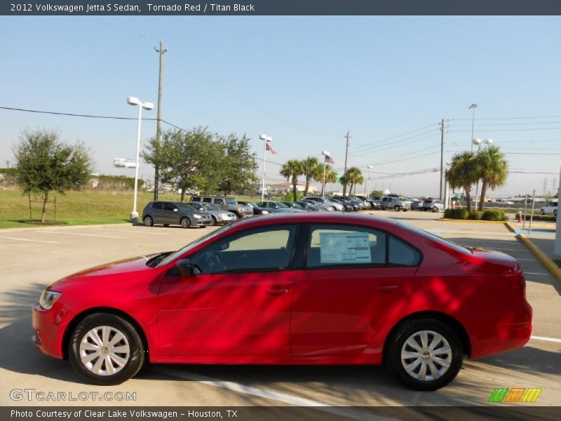 Tornado Red / Titan Black 2012 Volkswagen Jetta S Sedan
