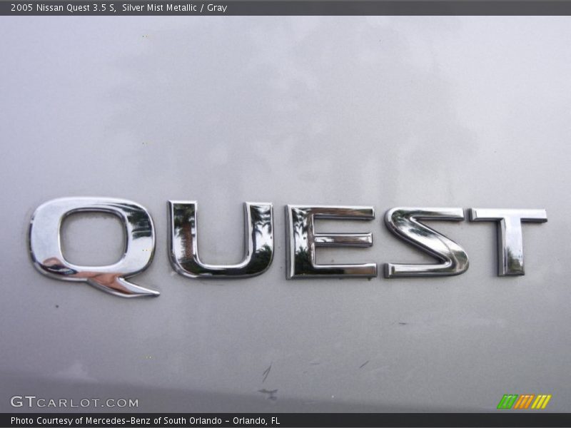 Silver Mist Metallic / Gray 2005 Nissan Quest 3.5 S