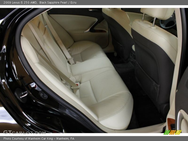Black Sapphire Pearl / Ecru 2009 Lexus IS 250 AWD