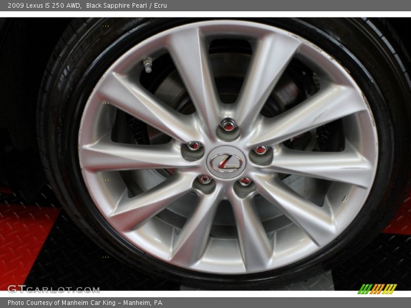 Black Sapphire Pearl / Ecru 2009 Lexus IS 250 AWD