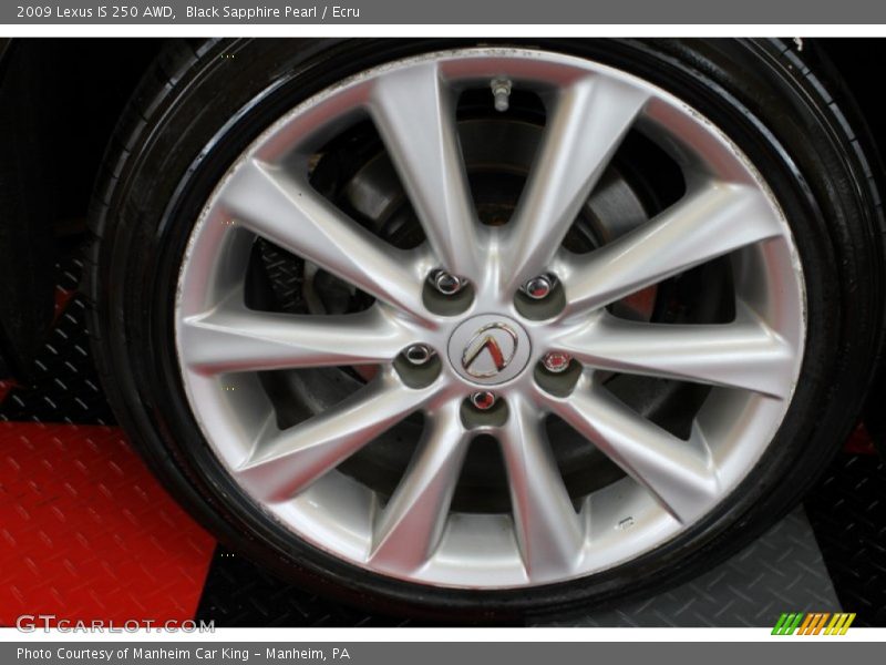 Black Sapphire Pearl / Ecru 2009 Lexus IS 250 AWD