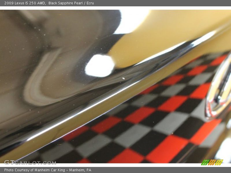 Black Sapphire Pearl / Ecru 2009 Lexus IS 250 AWD