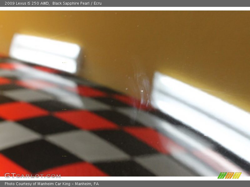 Black Sapphire Pearl / Ecru 2009 Lexus IS 250 AWD
