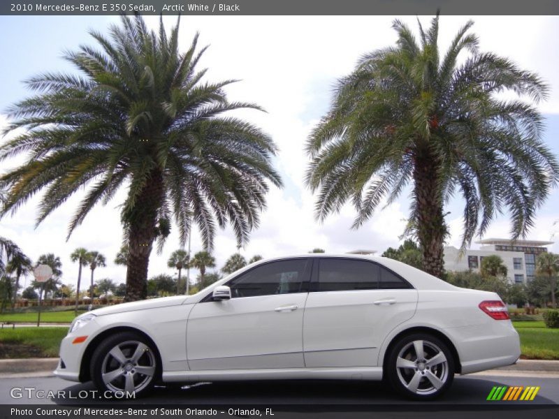 Arctic White / Black 2010 Mercedes-Benz E 350 Sedan