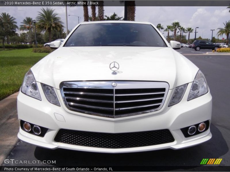 Arctic White / Black 2010 Mercedes-Benz E 350 Sedan
