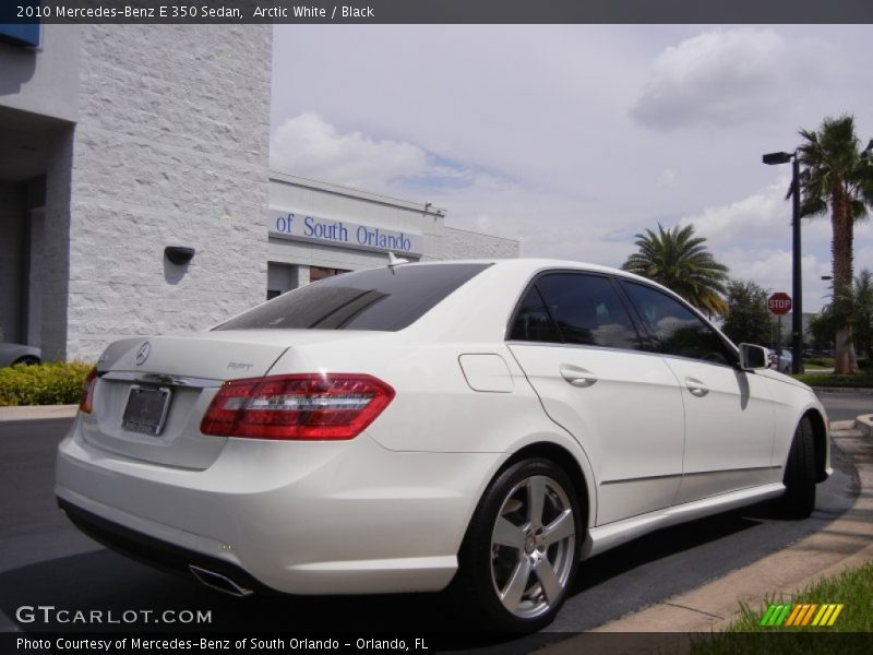 Arctic White / Black 2010 Mercedes-Benz E 350 Sedan