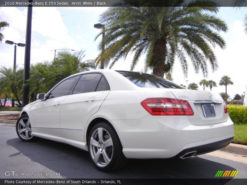 Arctic White / Black 2010 Mercedes-Benz E 350 Sedan