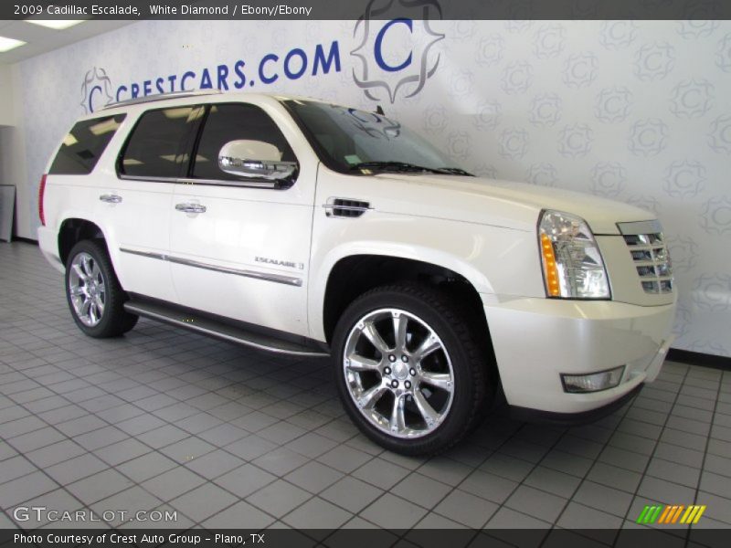 White Diamond / Ebony/Ebony 2009 Cadillac Escalade