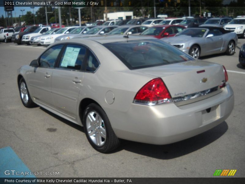 Gold Mist Metallic / Gray 2011 Chevrolet Impala LT
