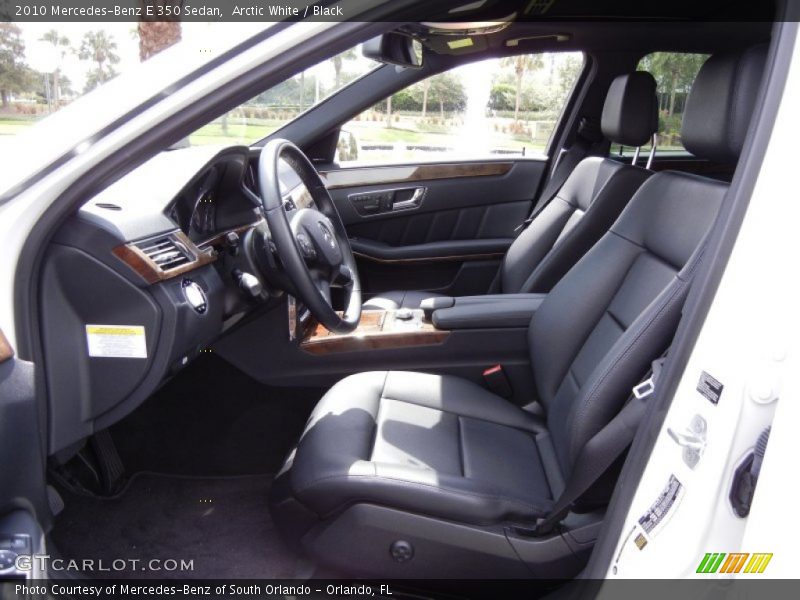 Arctic White / Black 2010 Mercedes-Benz E 350 Sedan