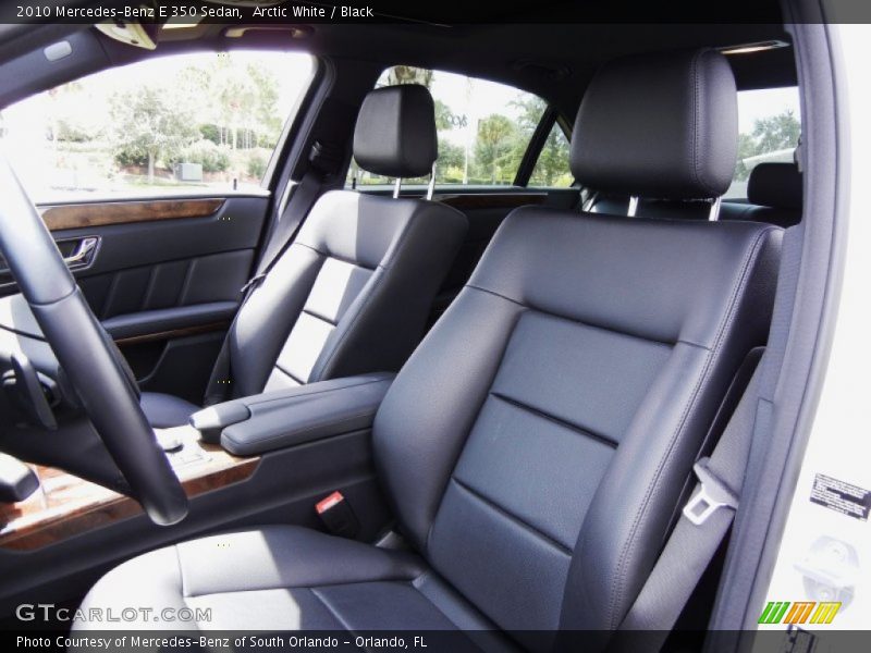 Arctic White / Black 2010 Mercedes-Benz E 350 Sedan